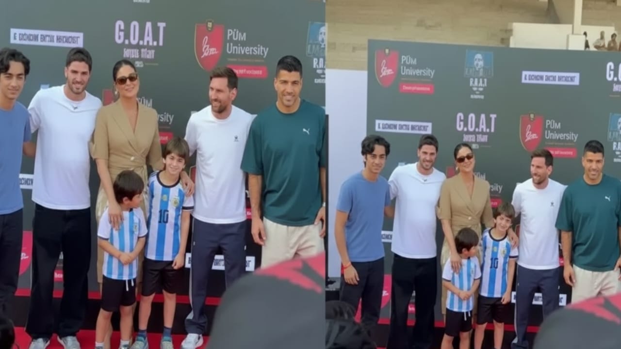 Messi meets with kareena kapoor bollywoods celebs