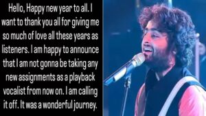 बॉलीवुड फिल्मों में नहीं गूंजेगा अब अरिजीत सिंह की आवाज का जादू, प्लेबैक सिंगिंग को किया अलविदा